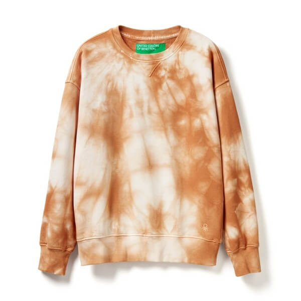 Benetton Stary - Bawełniana bluza cieniowana