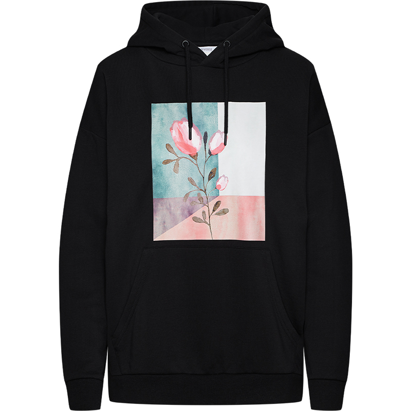 bluza kangurka z nadrukiem