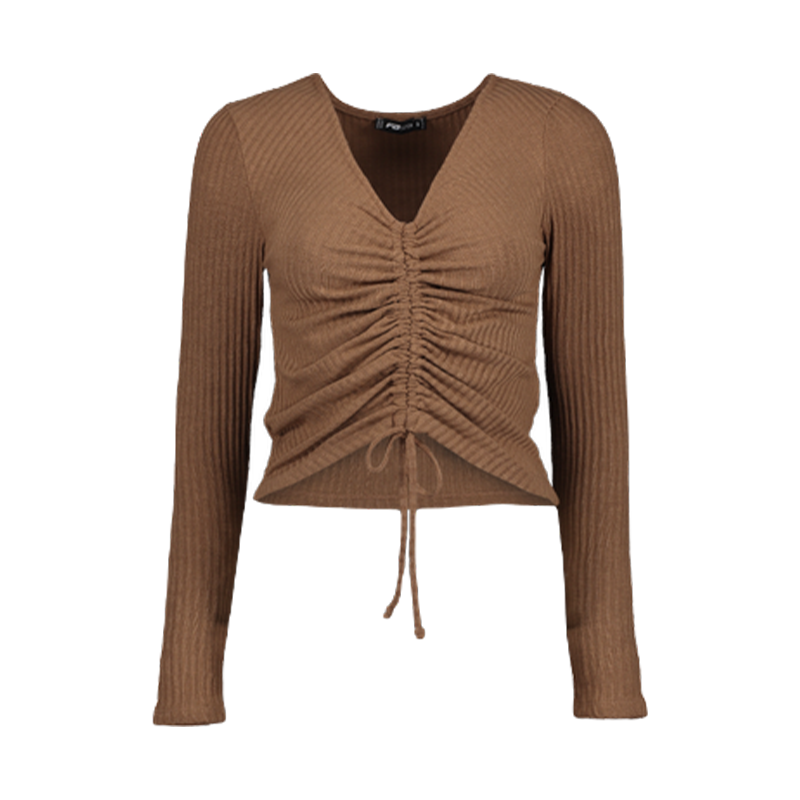 New Yorker - Prążkowany bluzka z długim rękawem