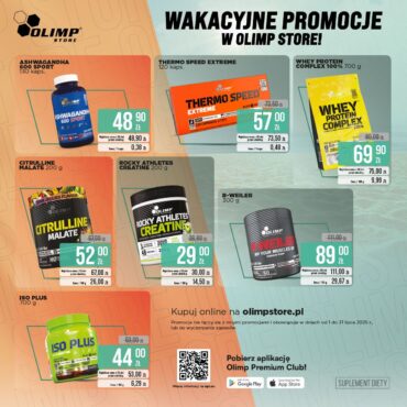 Promocje Lipcowe w Olimp Store!
