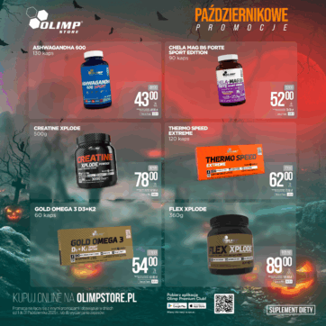 PAŹDZIERNIKOWE PROMOCJE W OLIMP STORE!
