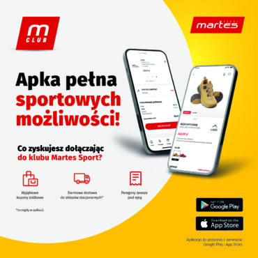 Nowa aplikacja Martes Sport i program lojalnościowy M-CLUB