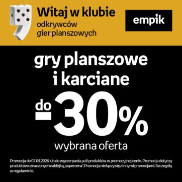 Do -30% gry planszowe i karciane (wybrana oferta)