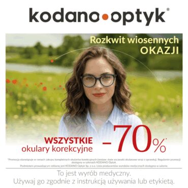 Rozwkit wiosennych okazji! WSZYSTKIE okulary korekcyjne -70%