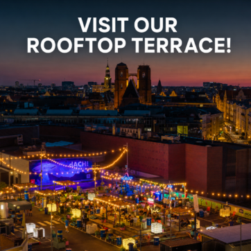 Visit our rooftop terrace!